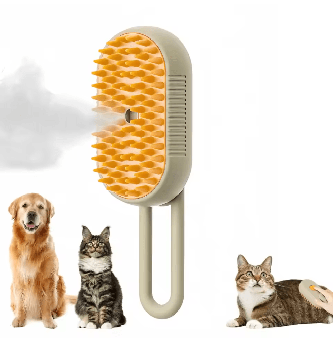 3 in 1 Pet Spray Massage Brush for Dogs and Cats Grooming