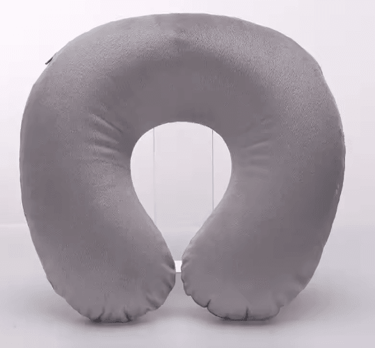 Inflatable U Shaped Travel Neck Pillow with Cervical Support