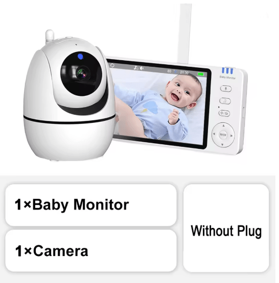5 Inch Video Baby Monitor with Camera and Temperature Sensor