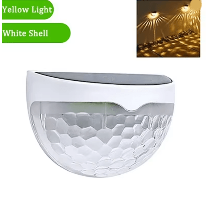 GlowEdge Solar Fence Lights 10 Pack for Outdoor Walls and Gardens