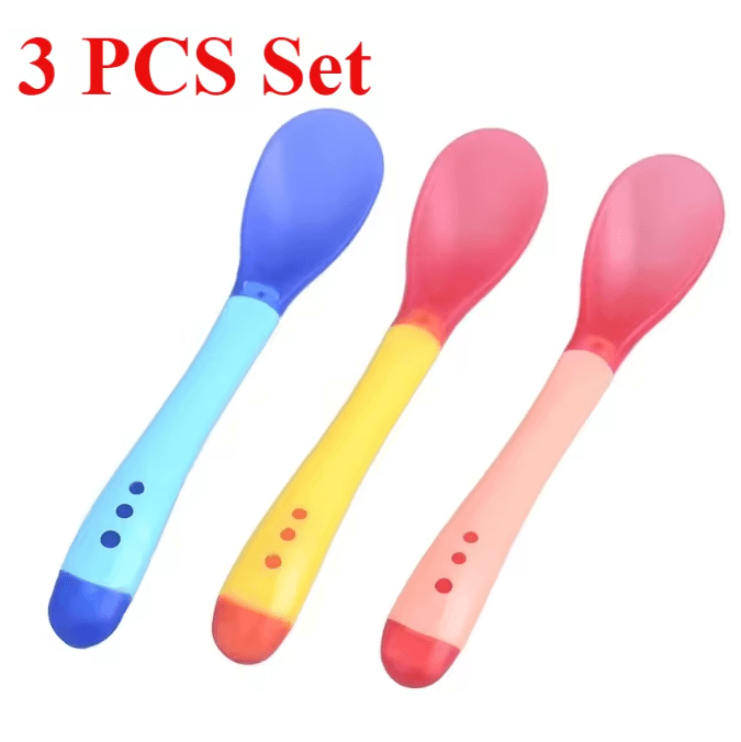 ThermaSafe Temperature Sensing Baby Spoon Set 3 Pack
