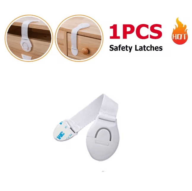 SecureFlex Child Safety Strap Locks No Drill Cabinet and Drawer Protection