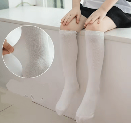 ClassicStep Girls Over the Knee Socks Cotton School Thigh High Stockings