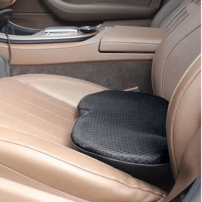 ErgoDrive 2 in 1 Memory Foam Car Seat Cushion for Sciatica and Lower Back Support