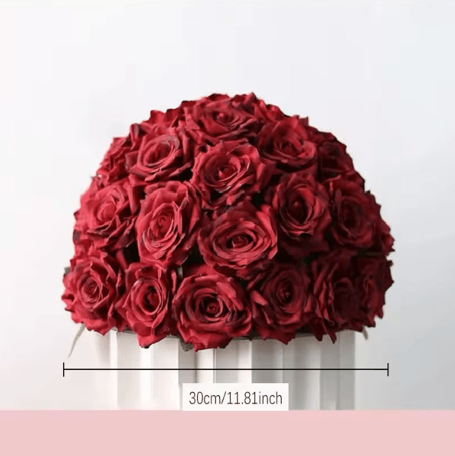 2m Red Rose Flower Garland Wedding Backdrop and Table Runner Decor