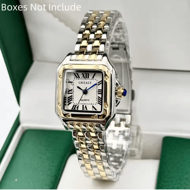 Elegance Gold Stainless Steel Women Watch Luxury Quartz Bracelet