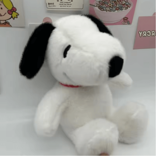 Snoopy Plush Toy Pillow 30cm Soft Cartoon Stuffed Doll for Kids
