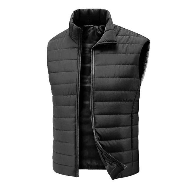Mens Lightweight Outdoor Work Vest Sleeveless Jacket with Zipper Pockets