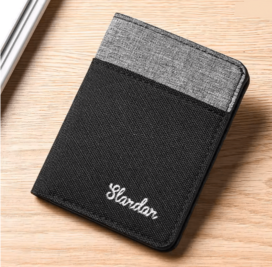 Mens Ultra Thin RFID Blocking Wallet with Card Holder and ID Slot