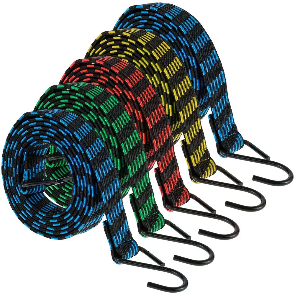 Heavy Duty Bungee Cords Set Elastic Luggage Straps with Hooks