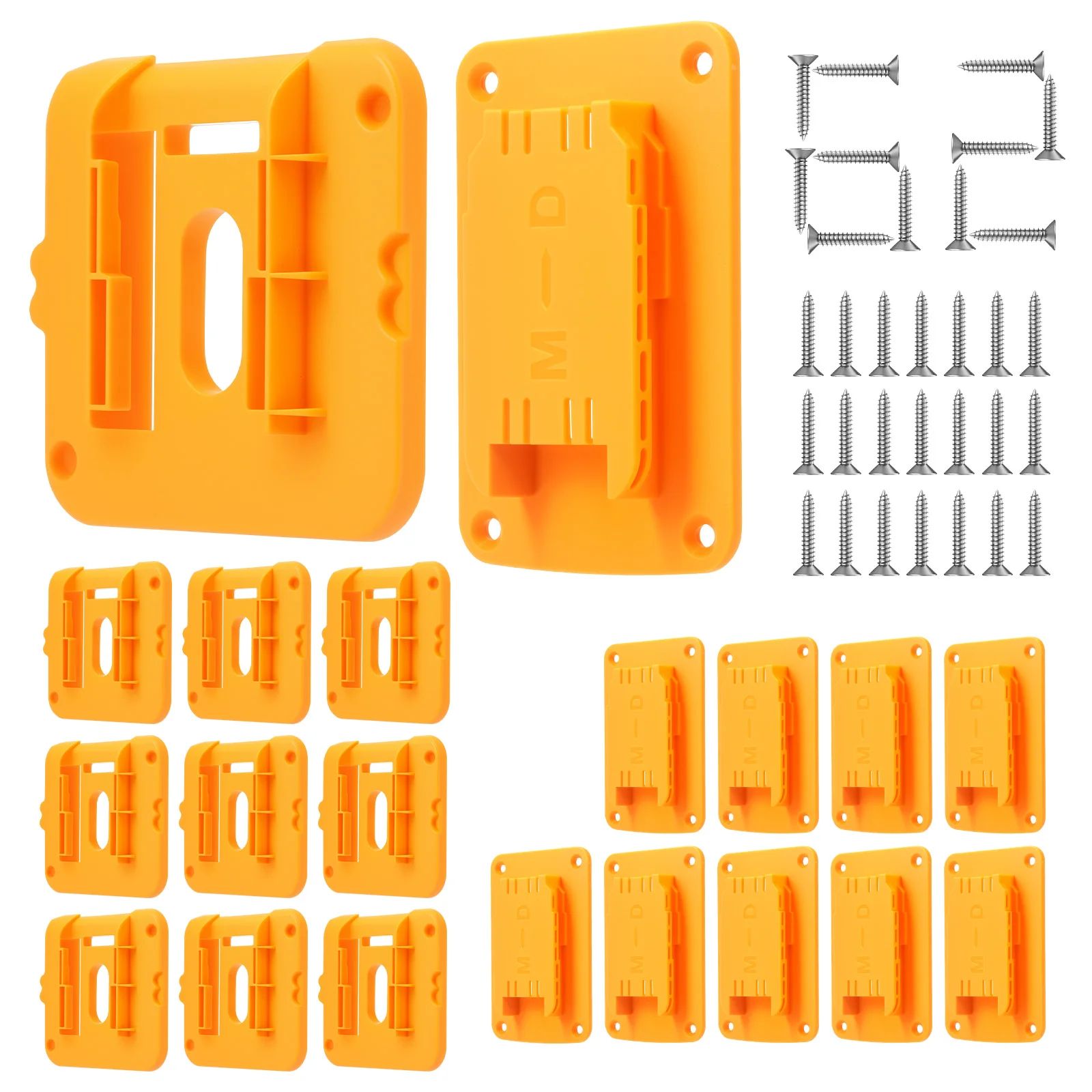 Heavy Duty Cordless Tool Organizer Wall Mount Rack for Dewalt and Milwaukee Batteries