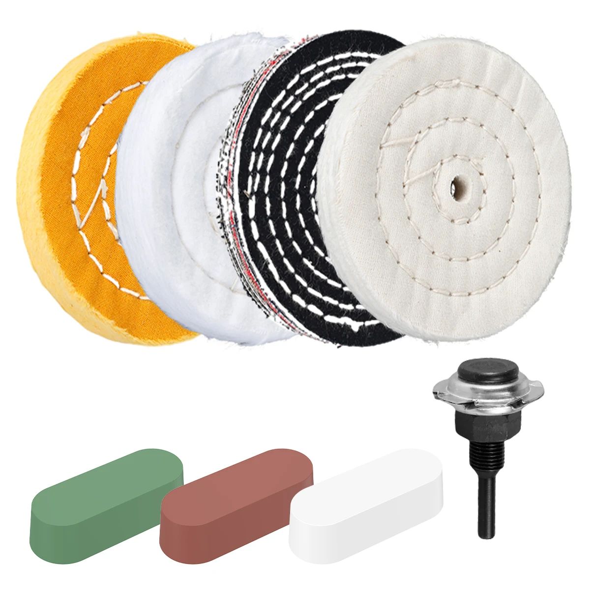 4 Inch Polishing Wheel Cloth Buffing Pad for Metal Jewelry Mirror Finish