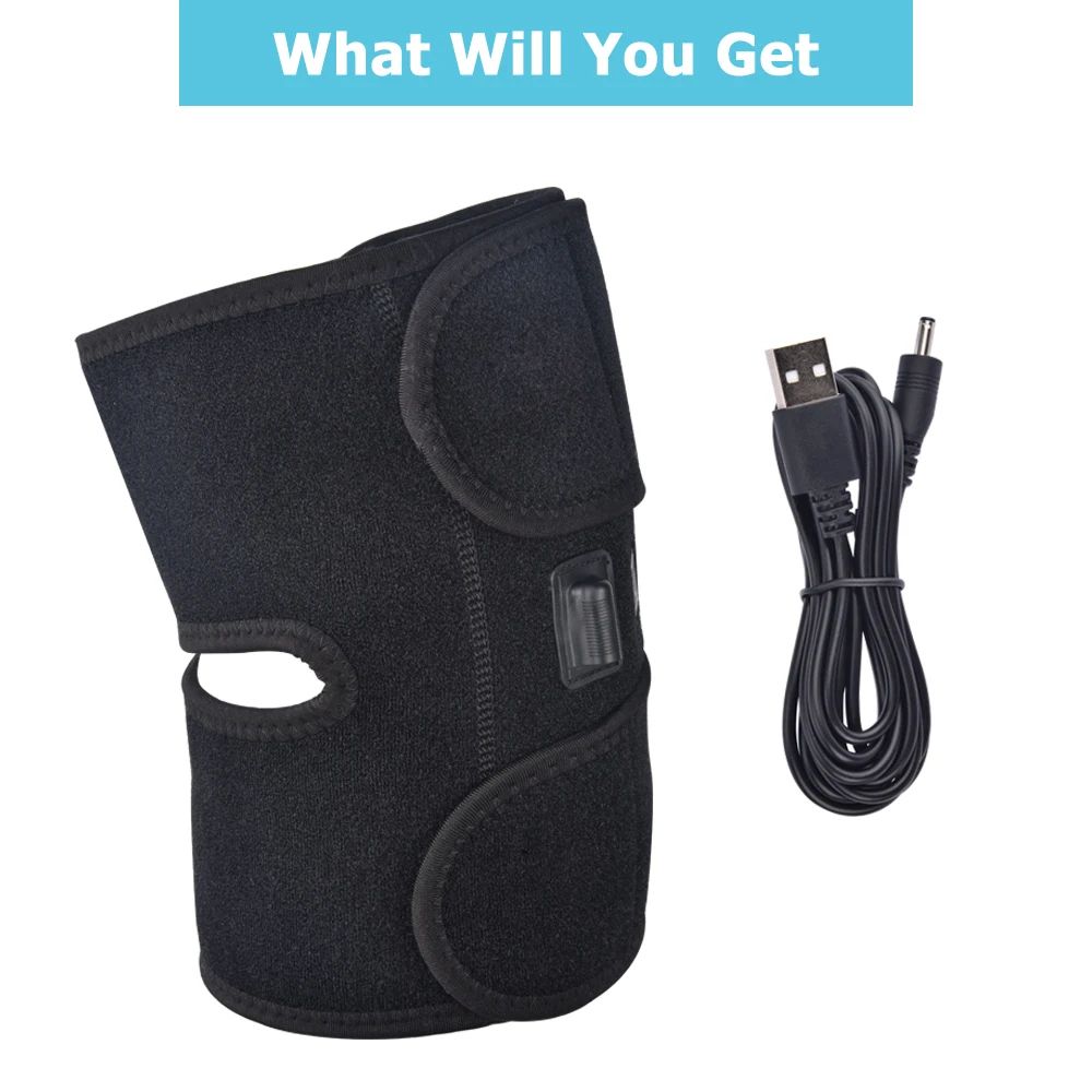 Electric Knee Massager Heating Therapy Pad for Leg Recovery and Comfort