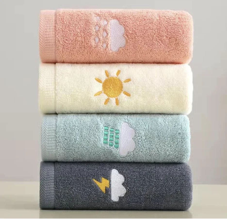 Cotton Hand Towel Set Soft Absorbent Bathroom Towels Pack Quick Dry