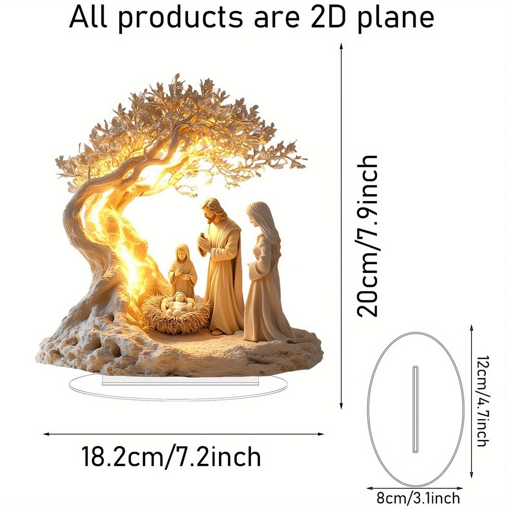 Tree of Life Family Acrylic Decor Personalized Desktop Ornament for Home and Gifts