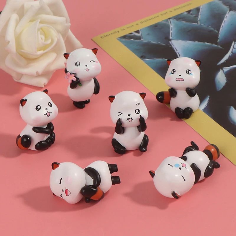Mini Cute Animal Figurines Fairy Garden Bonsai Decor DIY Miniature Set