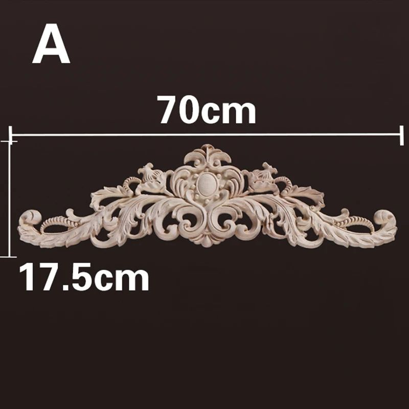 Vintage Floral Wood Applique Furniture Trim Decor