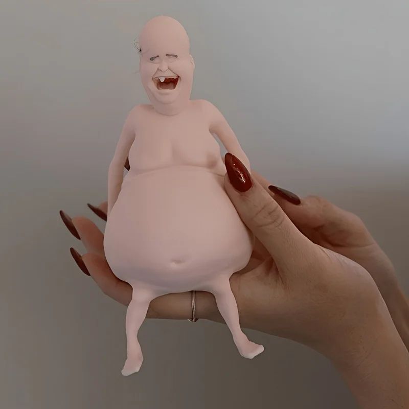 Funny Belly Doll Quirky Novelty Decor Silly Desk Toy for Home and Parties