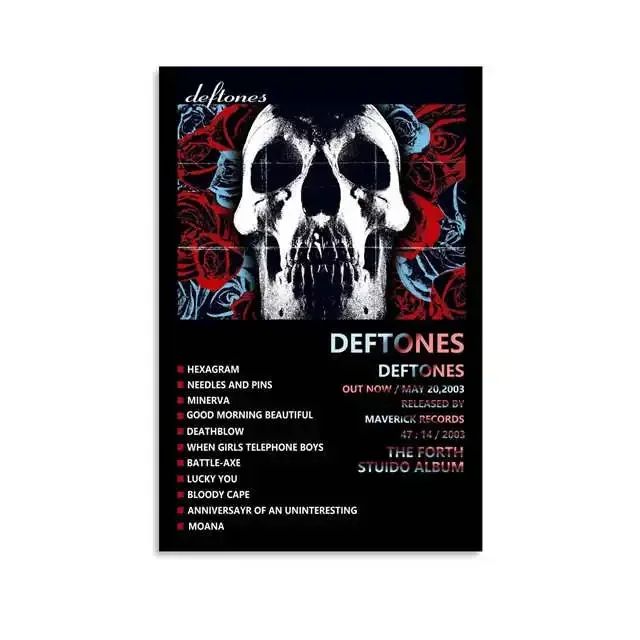Deftones Around The Fur Poster Retro Rock Album Wall Art Canvas Decor