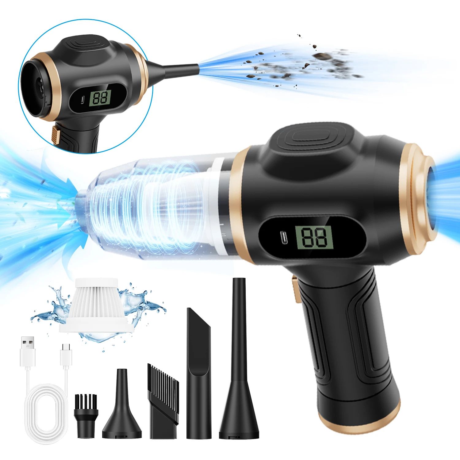 TurboClean Ultra Home and Car Portable Vacuum and Air Blower