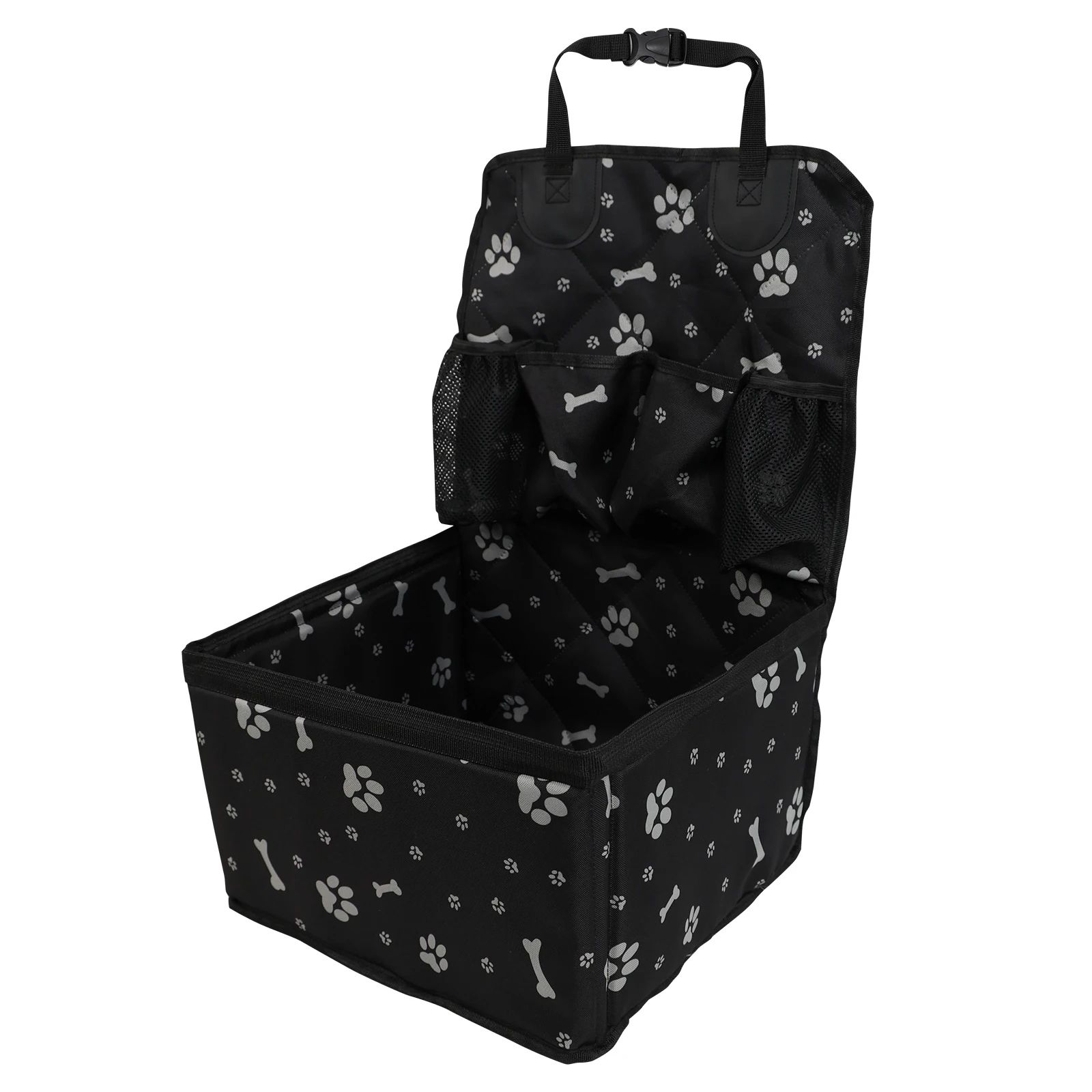 Portable Dog Car Seat Cover with Storage Pockets for Travel