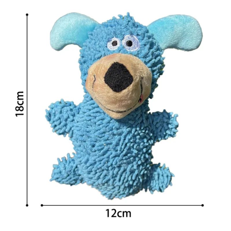 SnuggleChew Squeaky Plush Dog Toy for Puppies
