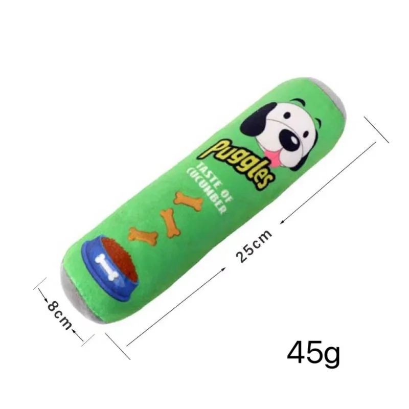 Beer Bottle Plush Squeaky Dog Toy Interactive Chew Toy for Dogs