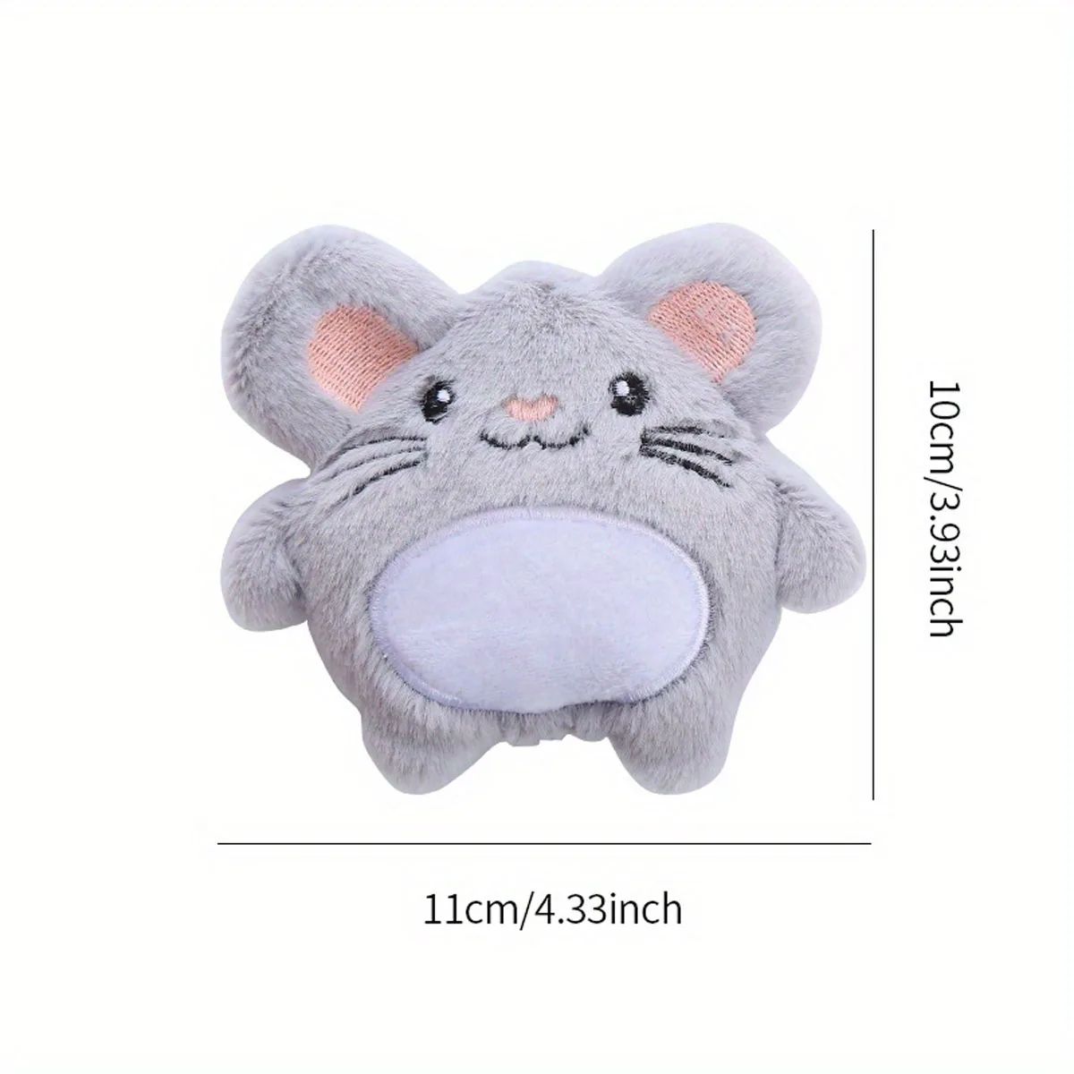 SnuggleCritter Plush Animal Cat Toy Bite Resistant Interactive Pet Toy