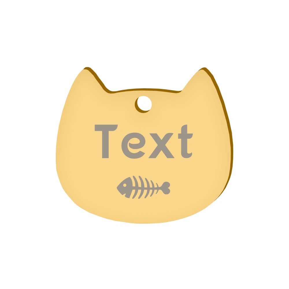 Personalized Pet ID Tag with Custom Pet Face Engraving