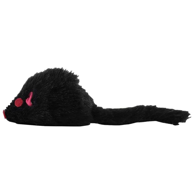 Interactive Plush Rattle Mouse Cat Toy for Indoor Cats