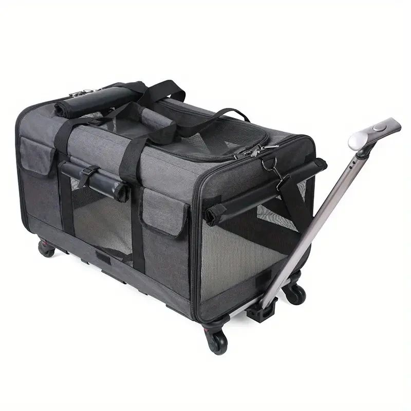 TravelMate Extra Large Pet Trolley Carrier Foldable Dog And Cat Travel Bag