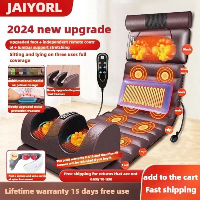 Electric Full Body Massage Mattress with Heat and Air Compression