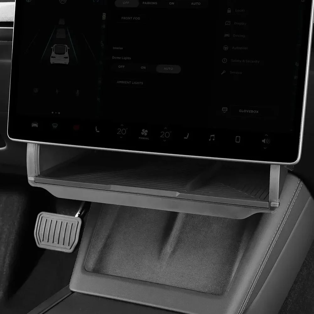 Tesla Model Y Center Console Organizer Hidden Under Screen Storage Box