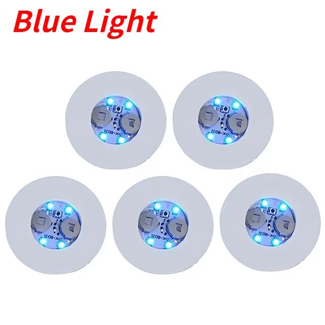 LED Light Up Cup Coaster Bottle Sticker Party Lights