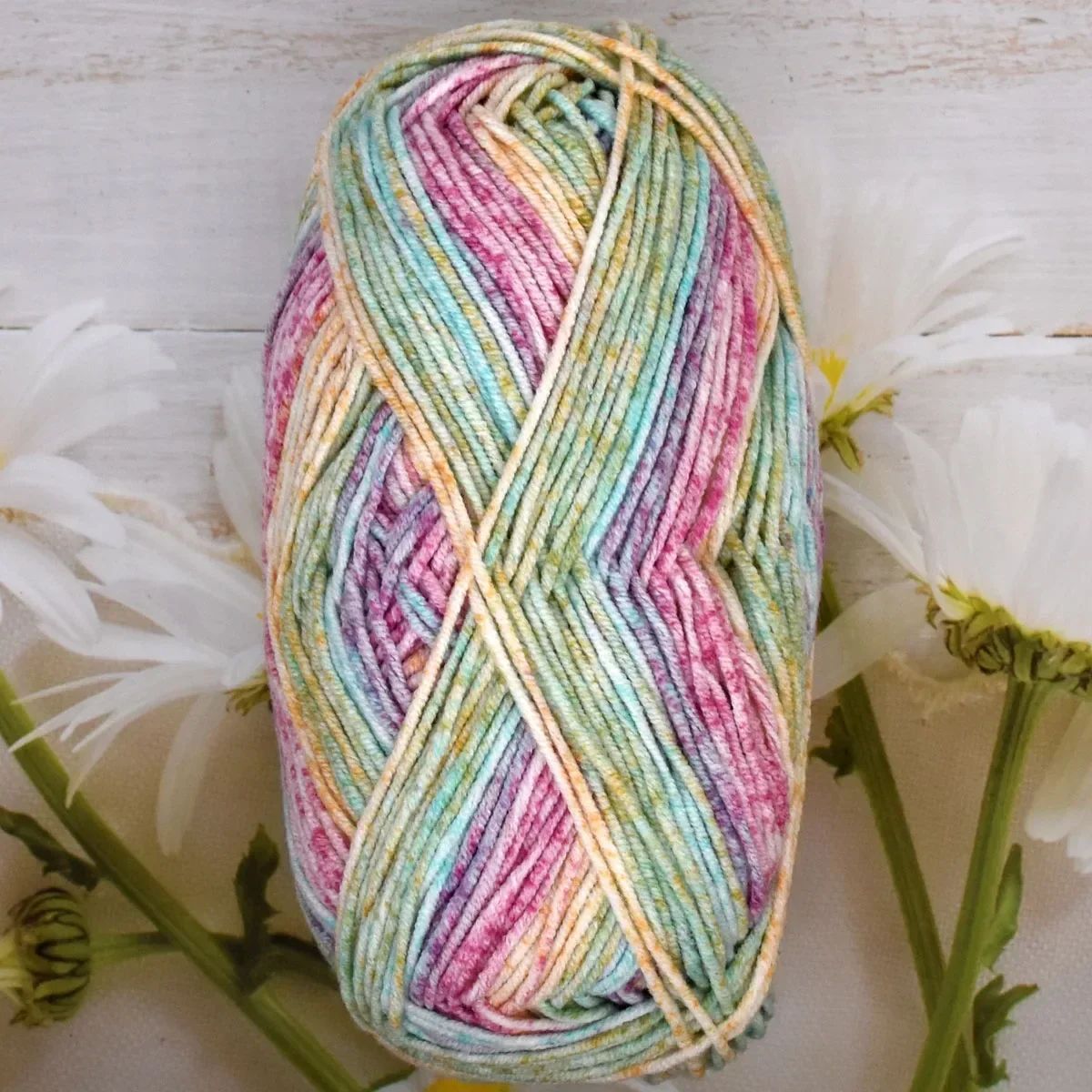5 Pack Rainbow Milk Cotton Yarn for Crochet and Knitting