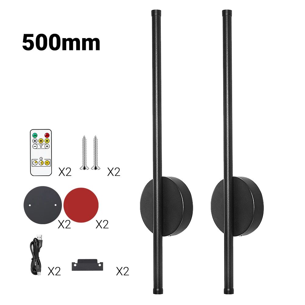 2 Pack Rechargeable Magnetic LED Wall Lights