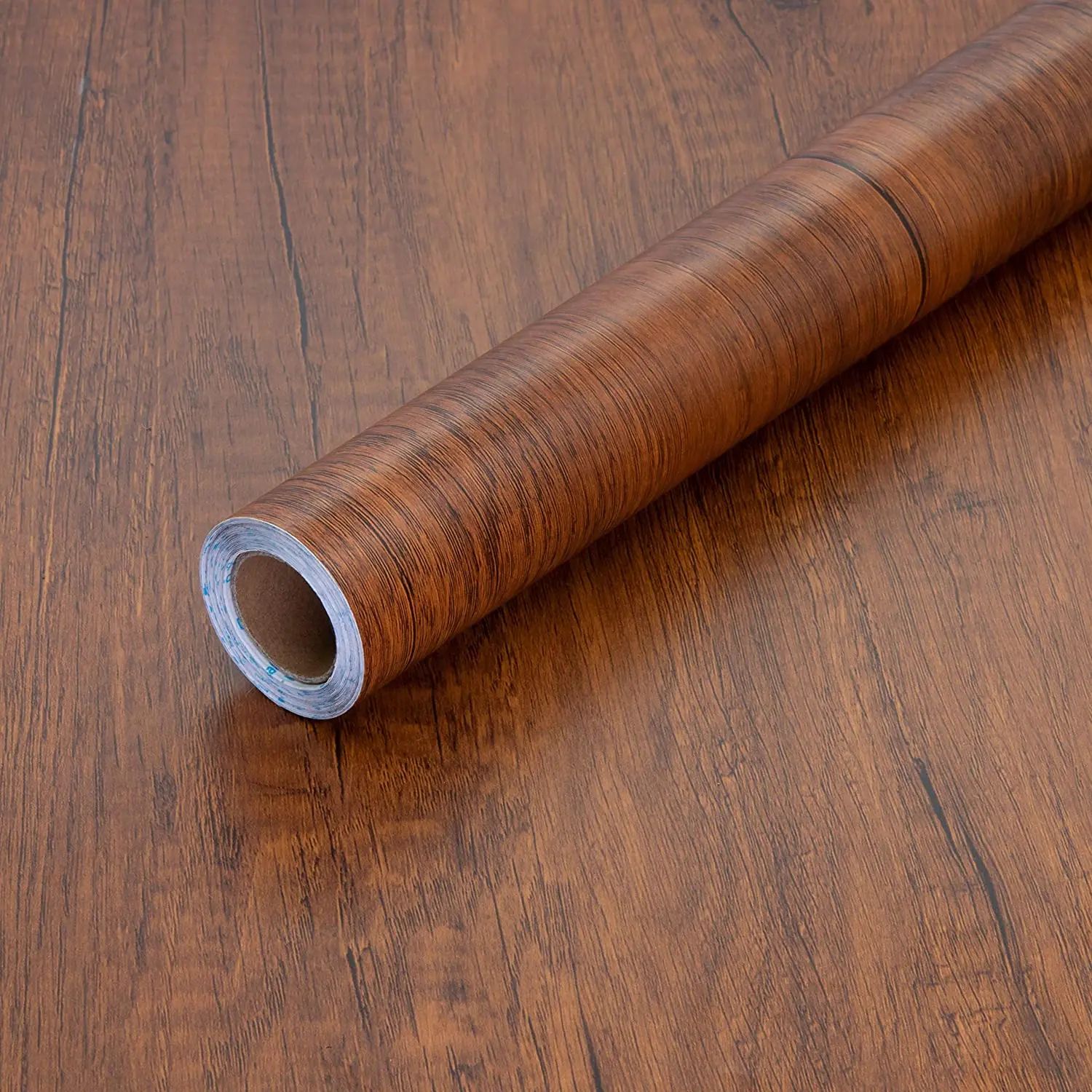 Walnora Brown Wood Grain Peel and Stick Wallpaper