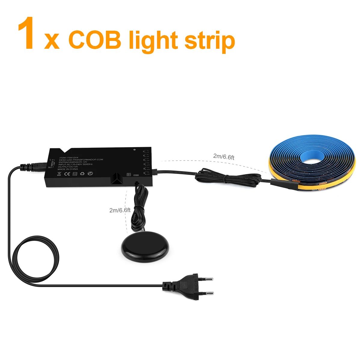 Dimmable Touch Sensor COB LED Strip Light