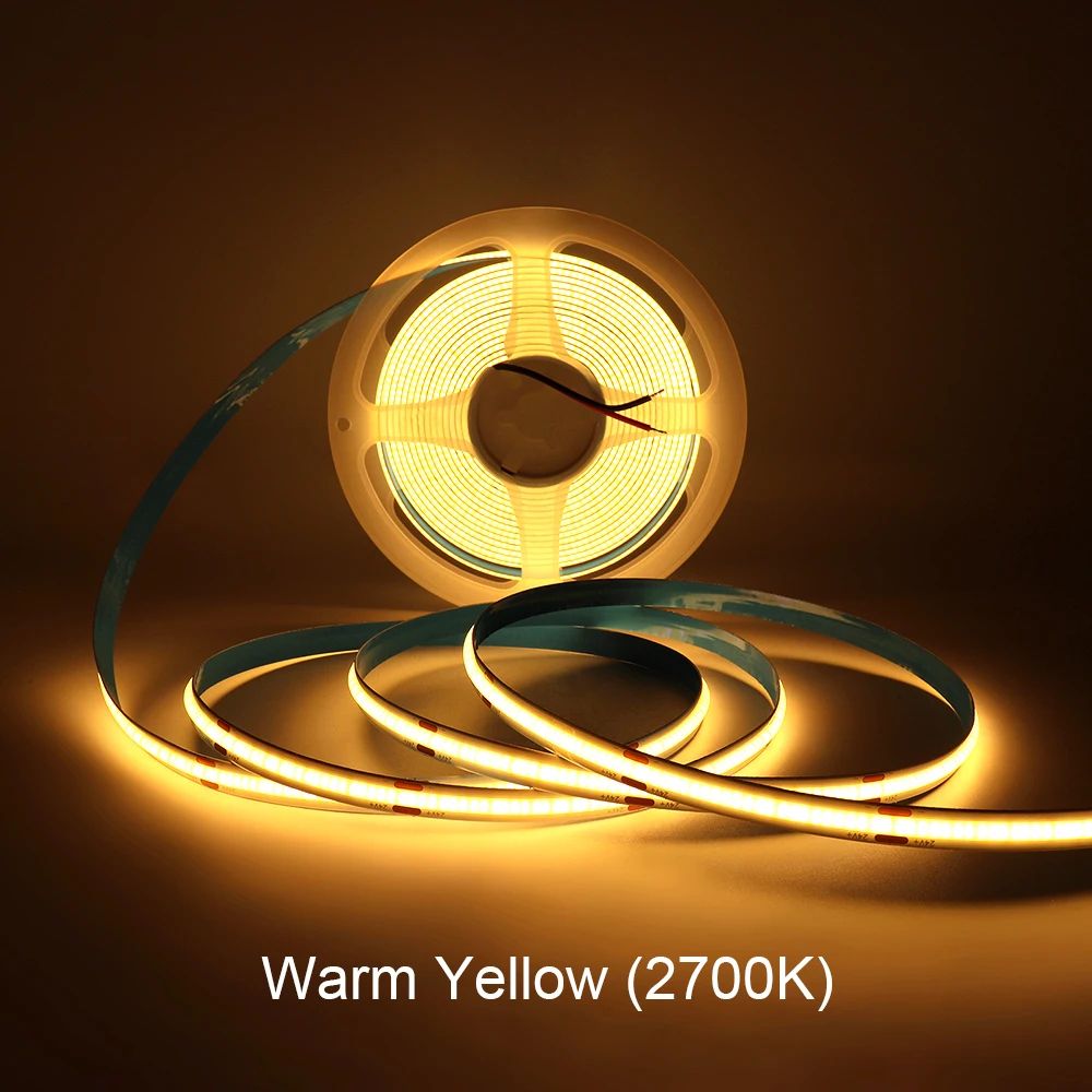 Dimmable COB LED Strip Light Flexible Room Lighting