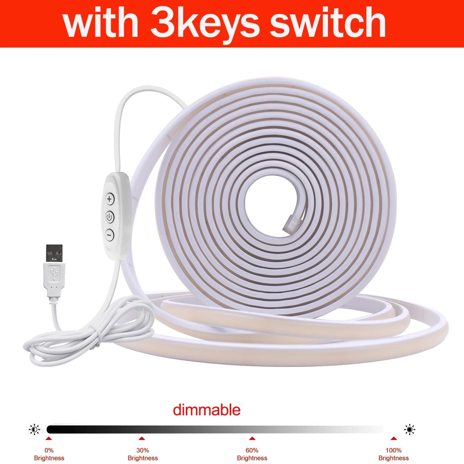 Touch Dimmable COB LED Neon Strip Light