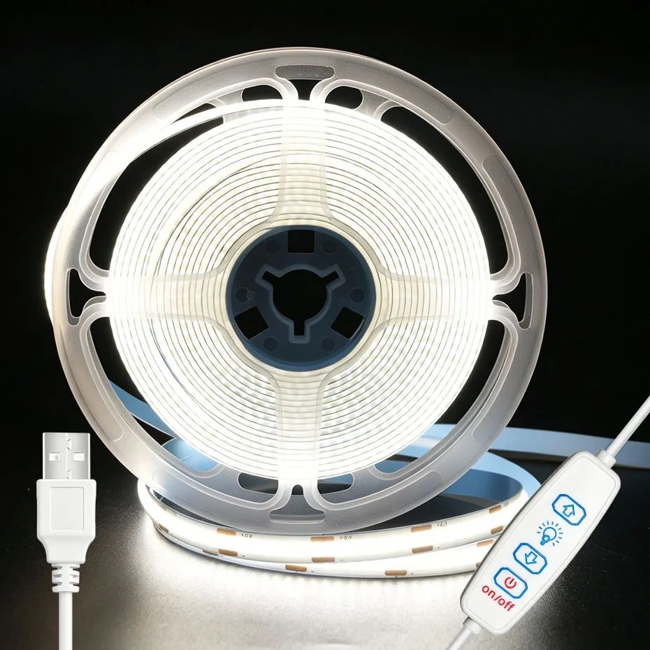 High Density Dimmable USB COB LED Strip