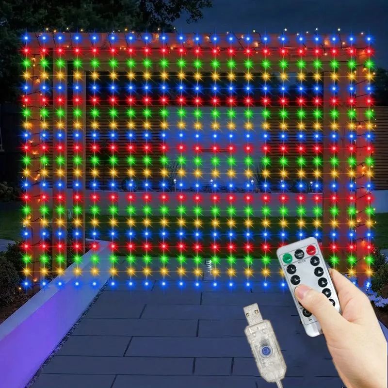 USB LED Curtain Fairy Lights with Remote