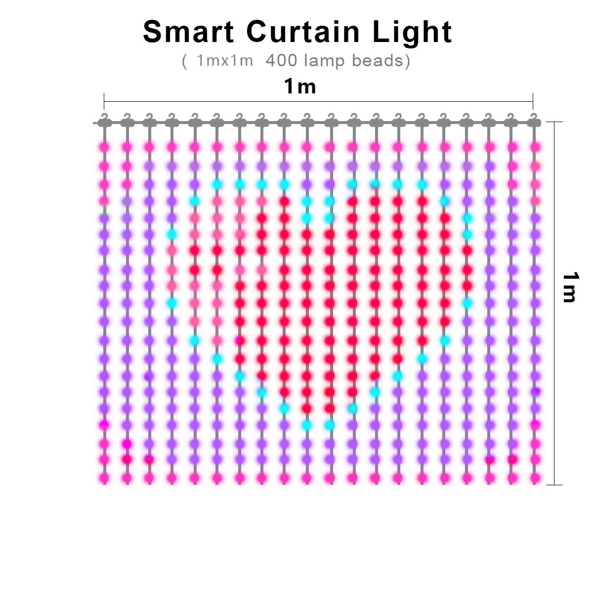 Dual Smart RGB Curtain Lights