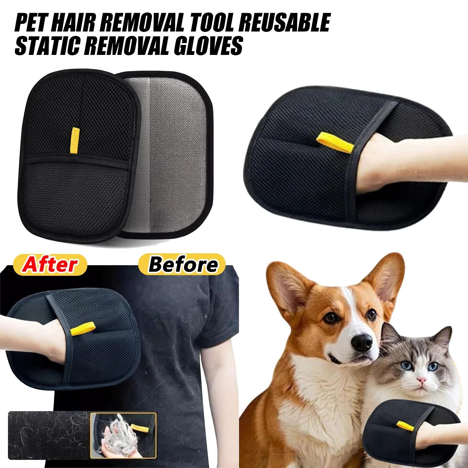Reusable Pet Hair Removal Glove