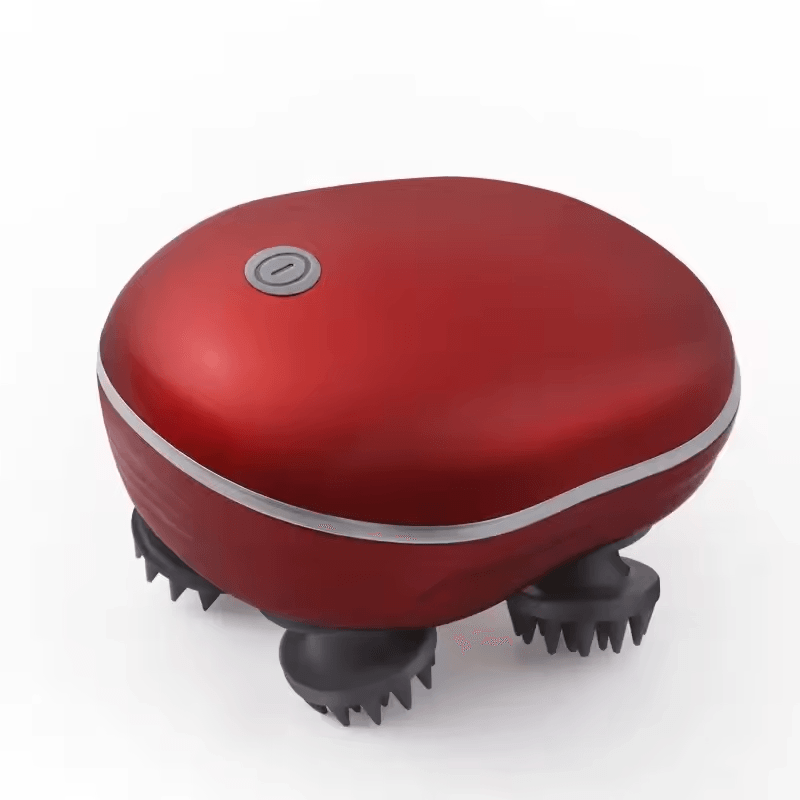Electric Scalp and Body Massager with Red Light Therapy for Stress Relief Muscle Tension and Fatigue