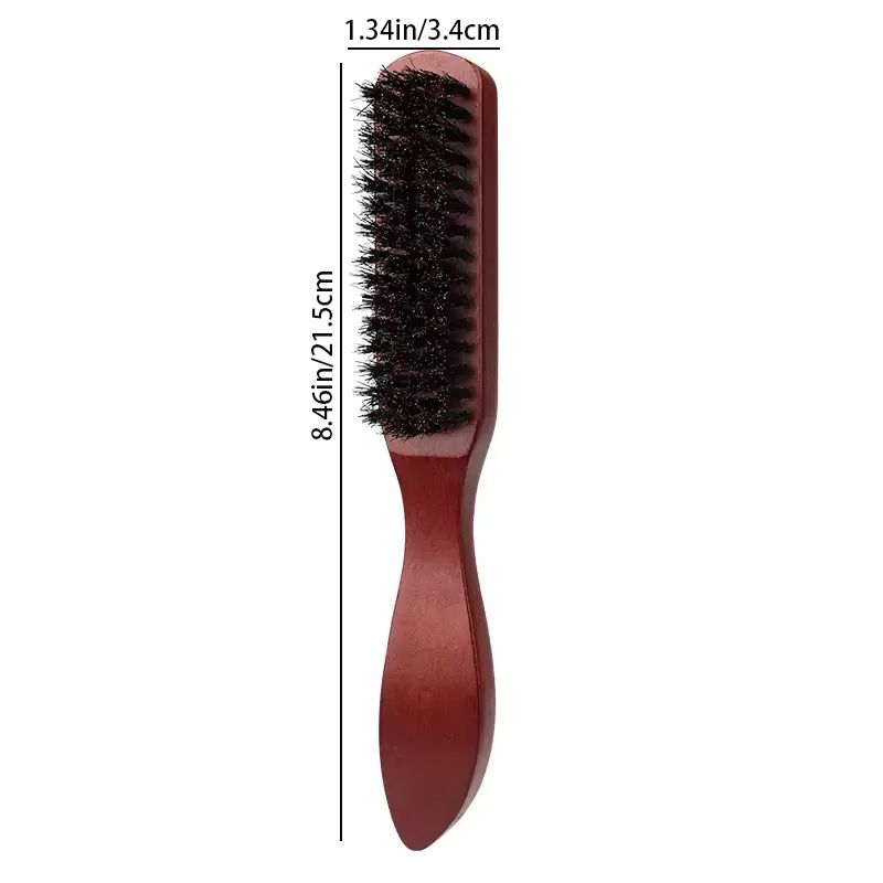 Boar Bristle Slick Back Hair Brush – Sleek Ponytail & Bun Styling Tool for Smoothing Baby Hairs, Flyaways, and Edge Cont