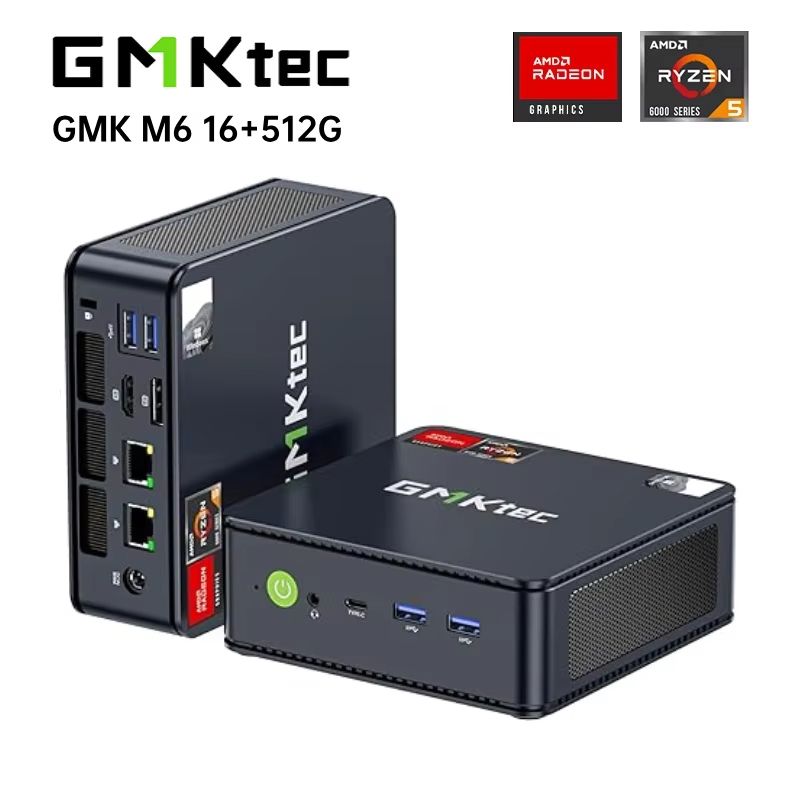 GMKtec M6 Mini PC – AMD Ryzen 5 6600H, 16GB DDR5 RAM, 512GB | Inspire ...