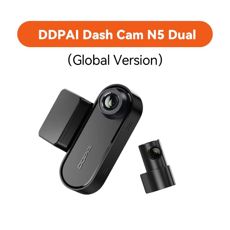 DDPAI N5 4K Dual Dash Cam - Front and Rear Ultra HD Car Camera with Night Vision, GPS & ADAS Smart Features