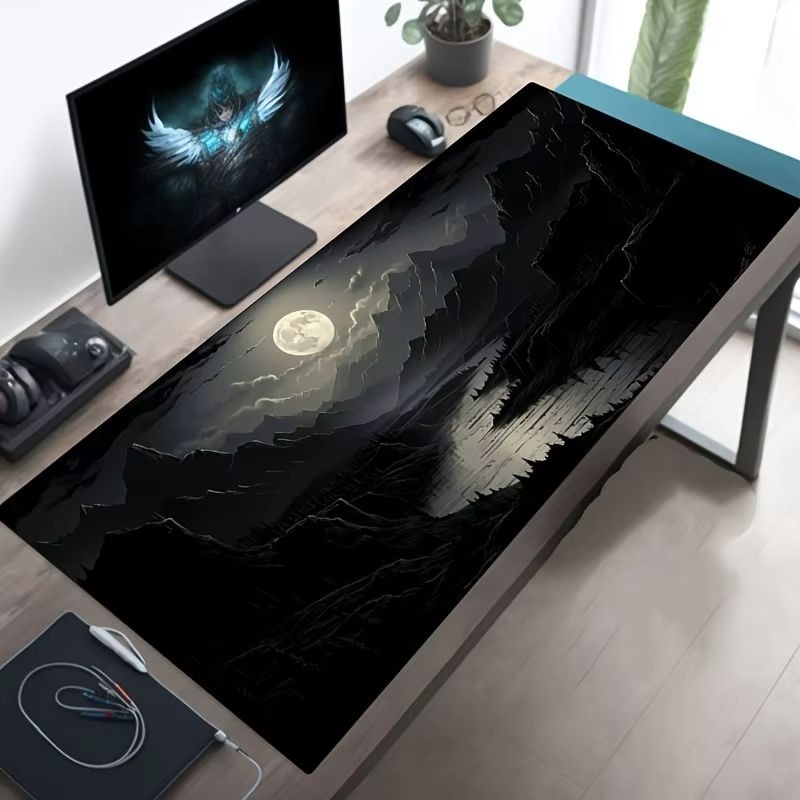 Moonlight Aura XXL Gaming Desk Mat - Large Mouse Pad with No | Inspire ...