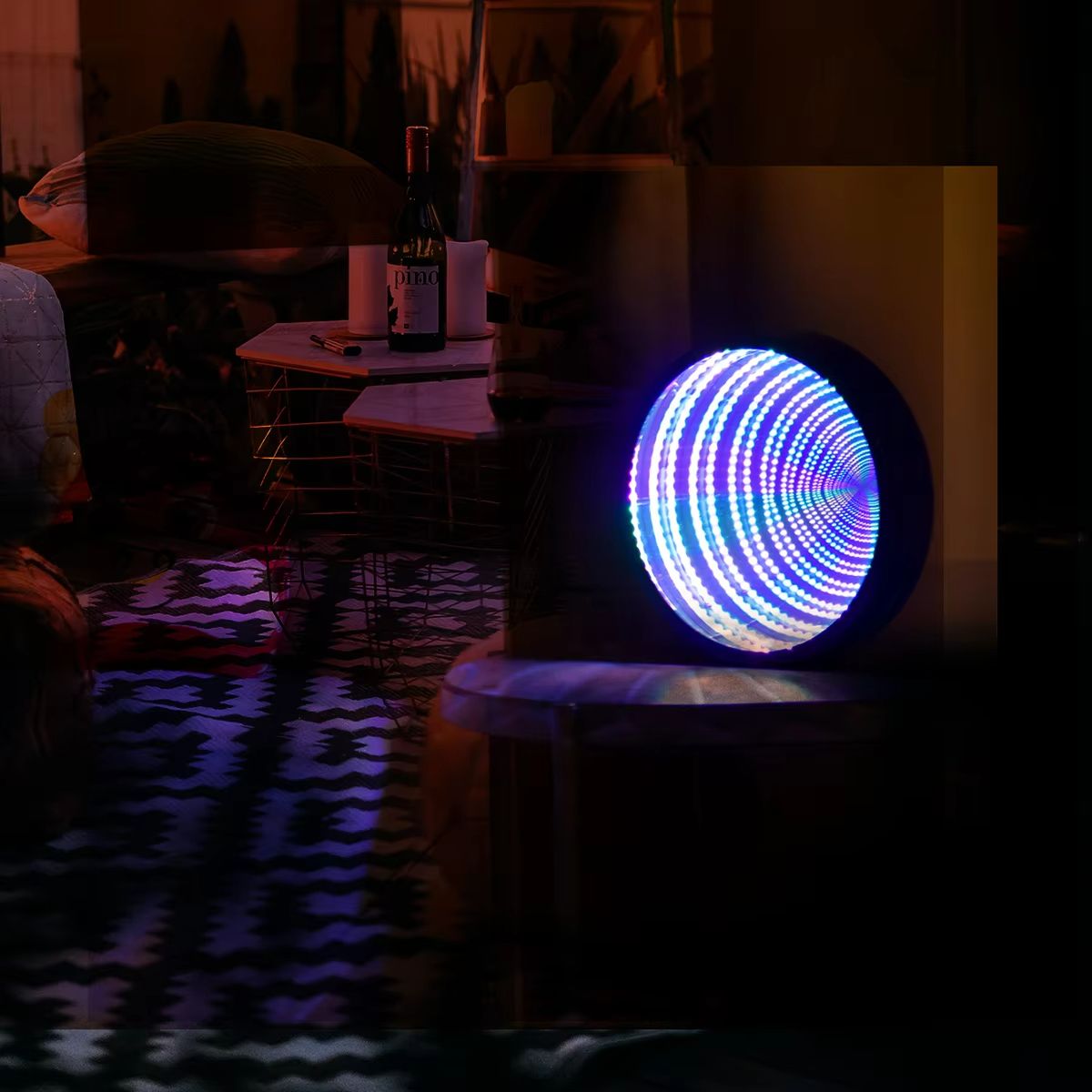Illusion Tunnel Infinity Mirror Light - Wall & Table LED Decor